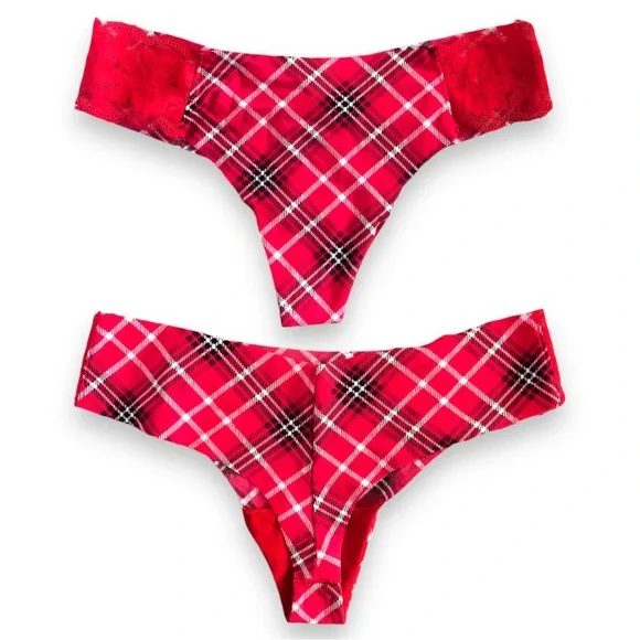 Bundle of Three (3) VS PINK No-Show Panties Size Medium - Picture 2 of 5